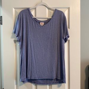 Blue and White Striped Shirt